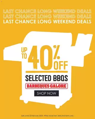 Barbeques Galore catalogue (valid until 3-02)