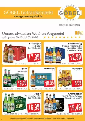 Getränke Göbel Prospekt (gültig bis 14-02)