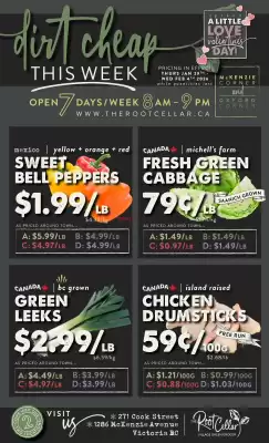 The Root Cellar flyer (valid until 4-02)