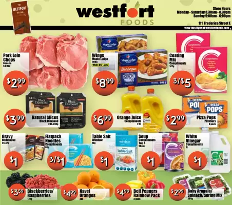 Westfort Foods flyer (valid until 5-02)