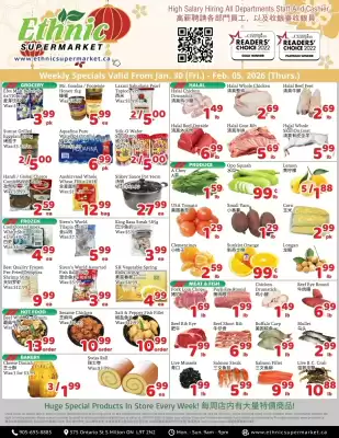 Ethnic Supermarket flyer (valid until 5-02)