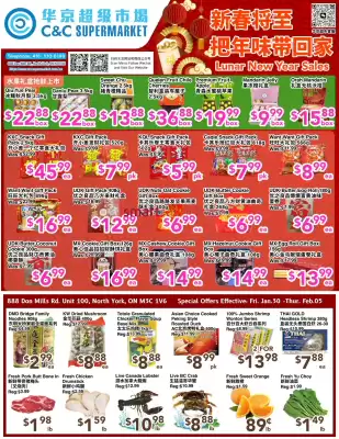 C&C Supermarket flyer (valid until 5-02)