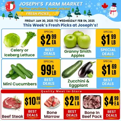 Joseph's Farm Market flyer (valid until 4-02)