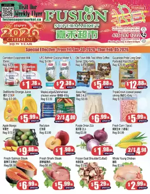 Fusion Supermarket flyer (valid until 5-02)
