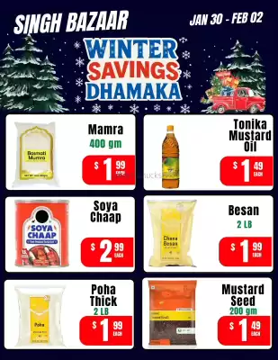 Singh Bazaar flyer (valid until 2-02)