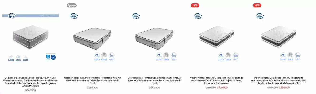 Catálogo Colchones Relax (válido hasta 10-02)