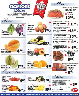Claytons Heritage Market flyer (valid until 5-02)