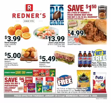 Redner's Warehouse weekly ad (valid until 4-02)