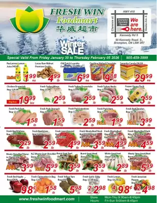 Fresh Win Foodmart flyer (valid until 5-02)
