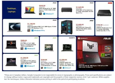 Canada Computers flyer week 5 Page 1