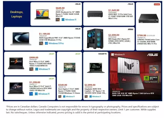 Canada Computers flyer (valid until 5-02)