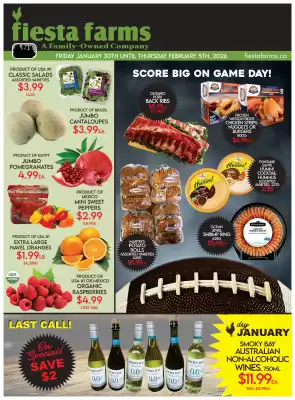 Fiesta Farms flyer (valid until 5-02)