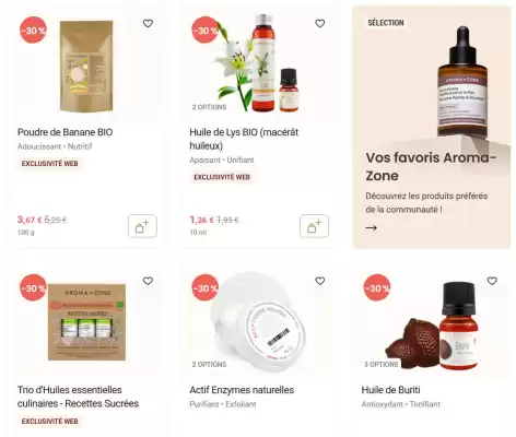 Catalogue Aroma Zone (valable jusqu'au 5-02)