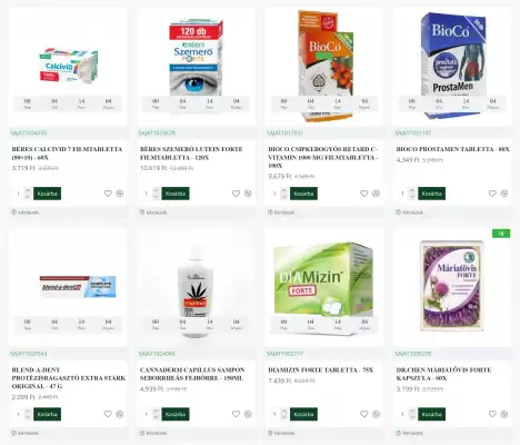 Kígyó Patika akciós újság (érvényes eddig: 5-02)