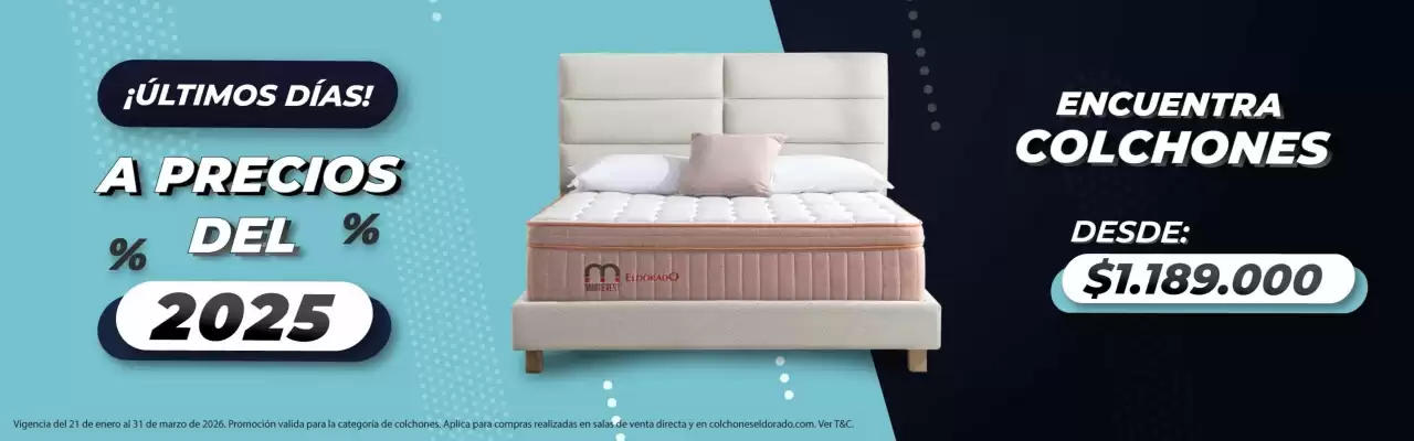 Catálogo Colchones El Dorado (válido hasta 31-03)