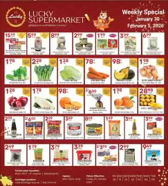 Lucky Supermarket flyer Page 1