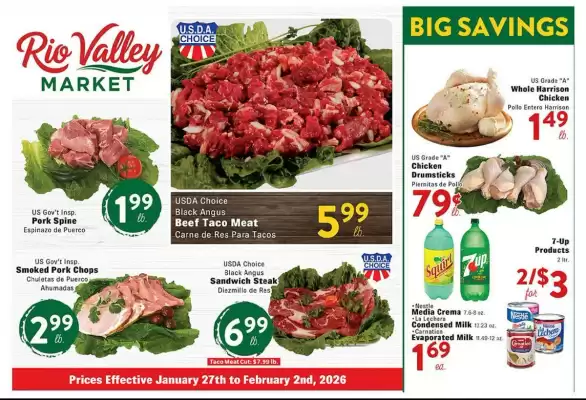 Rio Valley Market weekly ad (valid until 2-02)