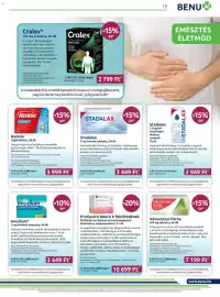 Benu Gyógyszertárak akciós újság Oldal 19