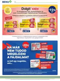 Benu Gyógyszertárak akciós újság Oldal 22