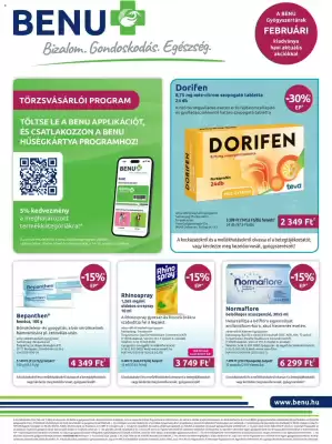 Benu Gyógyszertárak akciós újság (érvényes eddig: 28-02)