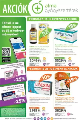 Alma Gyógyszertárak akciós újság (érvényes eddig: 28-02)