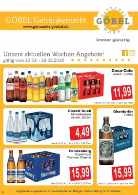Getränke Göbel Prospekt (gültig bis 28-02)