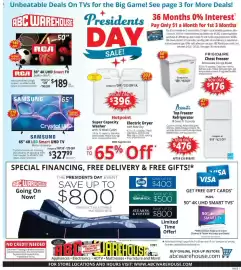 ABC Warehouse weekly ad week 6 Page 1