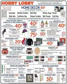 Hobby Lobby weekly ad Page 1