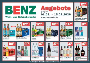 Benz Getränke Prospekt Seite 1