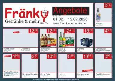 Fränky Getränke Prospekt Seite 1