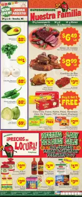 Supermercado Nuestra Familia weekly ad (valid until 7-02)