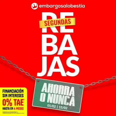 Catálogo Embargos a lo bestia (válido hasta el 15-02)