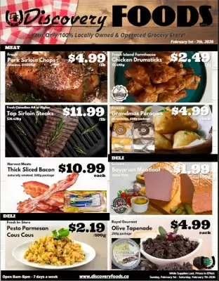 Discovery Foods flyer (valid until 7-02)