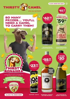 Thirsty Camel catalogue (valid until 15-02)