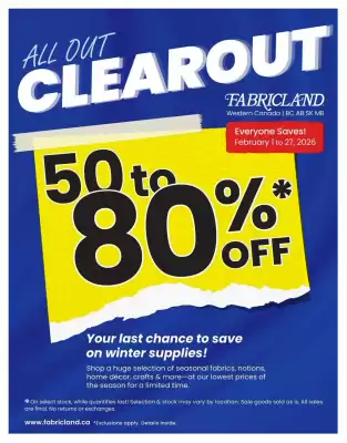 Fabricland flyer (valid until 27-02)