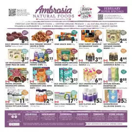 Ambrosia Natural Foods flyer Page 1