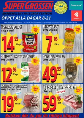 Supergrossen reklamblad (giltig till och med 9-02)