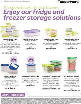 Tupperware flyer (valid until 1-03)