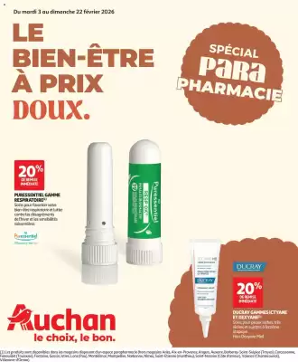 Catalogue Auchan Parapharmacie (valable jusqu'au 22-02)