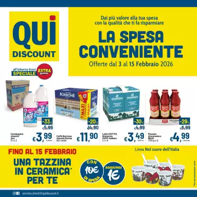 Volantino Qui Discount (valido fino al 15-02)