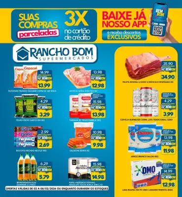 Catálogo Rancho Bom Supermercados (válido até 8-02)