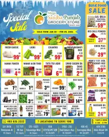 Mega Sanjha Punjab Grocery Store flyer Page 1