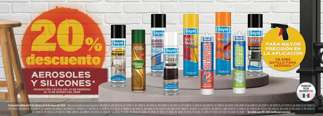 Catálogo Sayer (válido hasta 14-03)