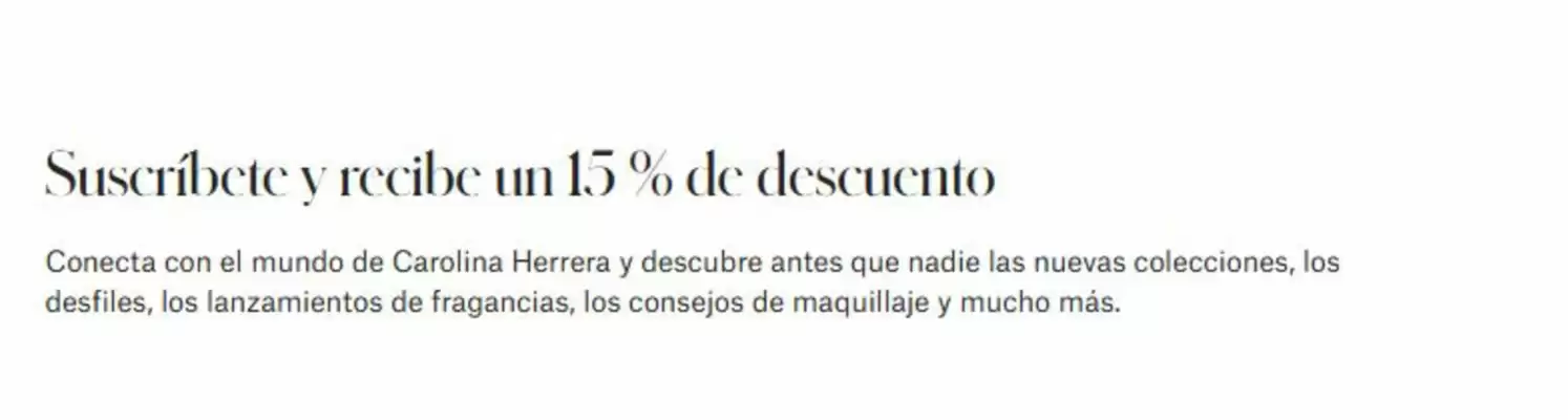 Catálogo Carolina Herrera (válido hasta 31-03)