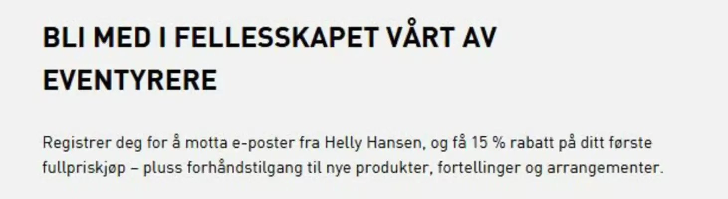 Helly Hansen kundeavis (gyldig til 15-02)