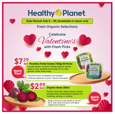 Healthy Planet flyer (valid until 18-02)