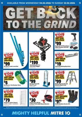 Mitre 10 catalogue (valid until 22-02)