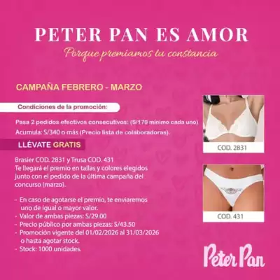 Catálogo Peter Pan Internacional (válido hasta 31-03)