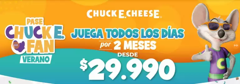 Catálogo Chuck E. Cheese´s Página 1