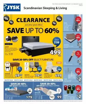 JYSK flyer (valid until 19-02)